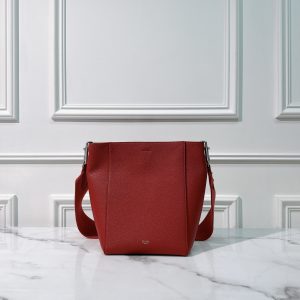 CELINE SANGLE TOTE, Red