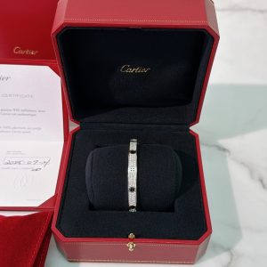 CARTIER LOVE BRACELET, Classic Model, Paved, Ceramic
