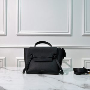 CELINE MICRO BELT BAG, Black/Gold