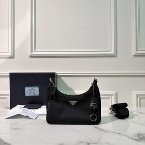 PRADA RE-EDITON 2005 BAG, Black/Silver